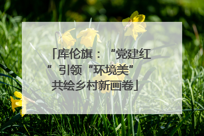 库伦旗：“党建红”引领“环境美” 共绘乡村新画卷