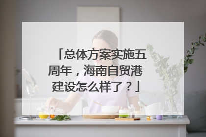 总体方案实施五周年，海南自贸港建设怎么样了？