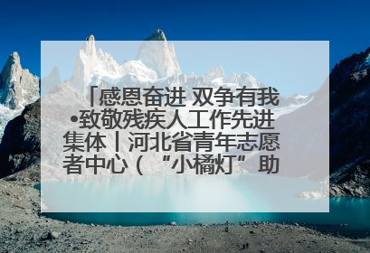 感恩奋进 双争有我•致敬残疾人工作先进集体丨河北省青年志愿者中心（“小橘灯”助残接力计划实施团队）：用温暖陪伴，守护特殊孩子成长