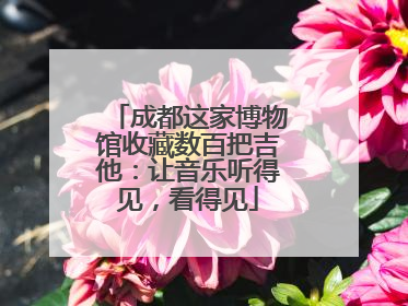 成都这家博物馆收藏数百把吉他：让音乐听得见，看得见