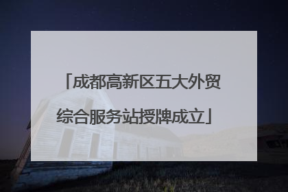 成都高新区五大外贸综合服务站授牌成立