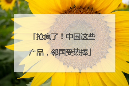 抢疯了！中国这些产品，邻国受热捧