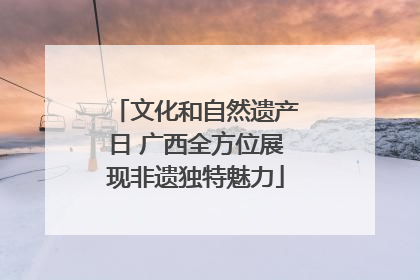 文化和自然遗产日 广西全方位展现非遗独特魅力