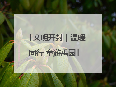 文明开封｜温暖同行 童游禹园