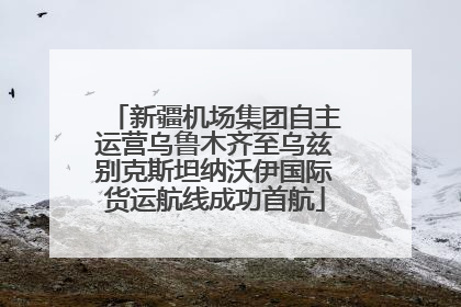 新疆机场集团自主运营乌鲁木齐至乌兹别克斯坦纳沃伊国际货运航线成功首航