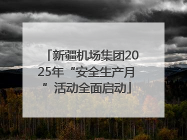 新疆机场集团2025年“安全生产月”活动全面启动
