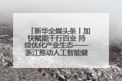 新华全媒头条丨加快赋能千行百业 持续优化产业生态——浙江推动人工智能健康有序发展观察