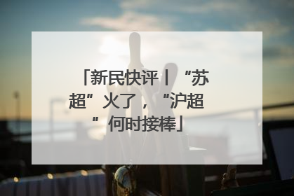新民快评丨“苏超”火了，“沪超”何时接棒
