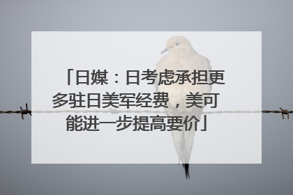 日媒：日考虑承担更多驻日美军经费，美可能进一步提高要价