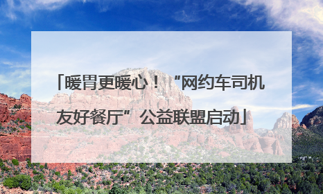 暖胃更暖心！“网约车司机友好餐厅”公益联盟启动