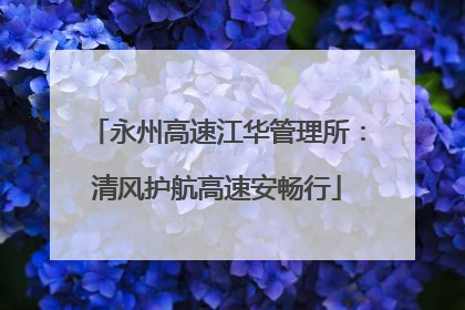 永州高速江华管理所：清风护航高速安畅行
