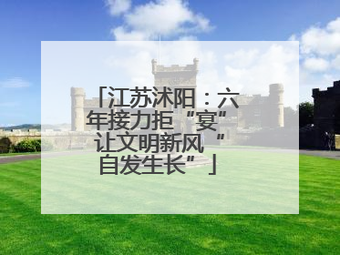 江苏沭阳：六年接力拒“宴” 让文明新风“自发生长”
