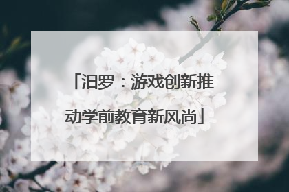 汨罗：游戏创新推动学前教育新风尚