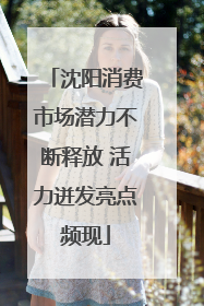沈阳消费市场潜力不断释放 活力迸发亮点频现