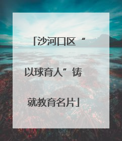 沙河口区“以球育人”铸就教育名片