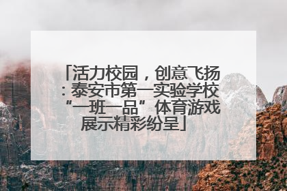活力校园，创意飞扬：泰安市第一实验学校“一班一品”体育游戏展示精彩纷呈