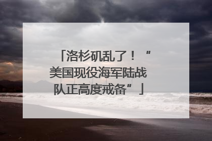 洛杉矶乱了！“美国现役海军陆战队正高度戒备”