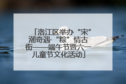 洛江区举办“宋”潮奇遇·“粽”情古街——端午节暨六一儿童节文化活动