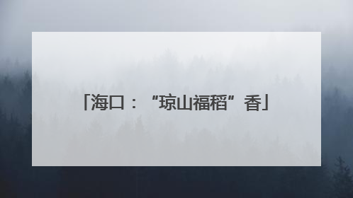 海口：“琼山福稻”香