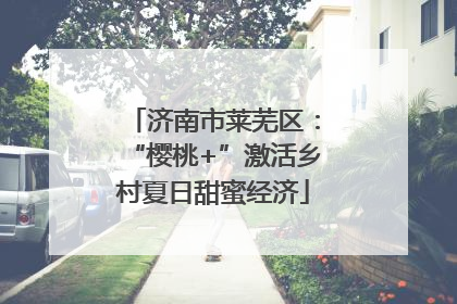 济南市莱芜区：“樱桃+”激活乡村夏日甜蜜经济