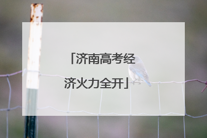 济南高考经济火力全开