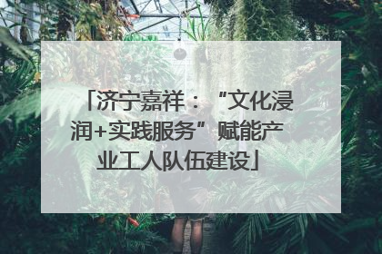 济宁嘉祥：“文化浸润+实践服务”赋能产业工人队伍建设