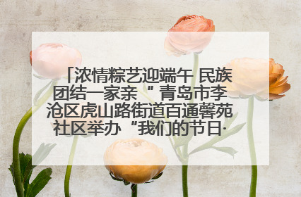 浓情粽艺迎端午 民族团结一家亲“ 青岛市李沧区虎山路街道百通馨苑社区举办“我们的节日·端午“主题活动