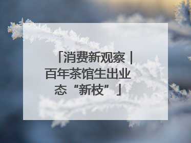 消费新观察｜百年茶馆生出业态“新枝”