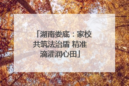 湖南娄底：家校共筑法治盾 精准滴灌润心田
