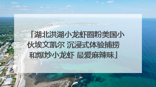 湖北洪湖小龙虾圈粉美国小伙埃文凯尔 沉浸式体验捕捞和爆炒小龙虾 最爱麻辣味