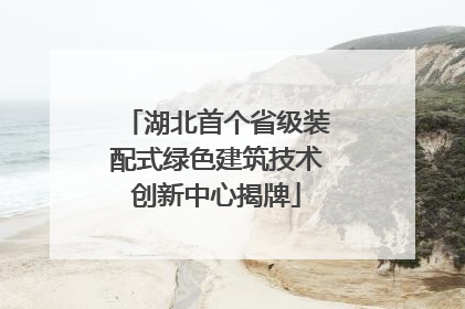 湖北首个省级装配式绿色建筑技术创新中心揭牌