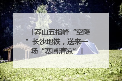 莽山五指峰“空降”长沙地铁，送来一场“赛博清凉”