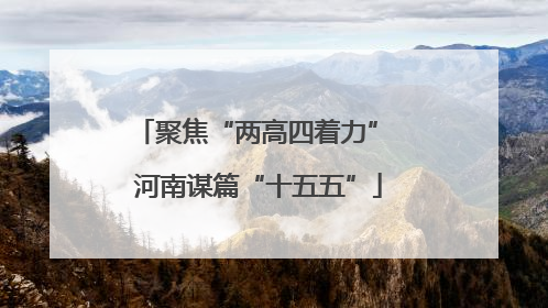 聚焦“两高四着力” 河南谋篇“十五五”