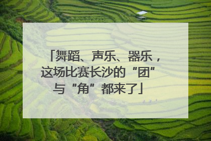 舞蹈、声乐、器乐，这场比赛长沙的“团”与“角”都来了