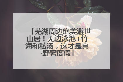 芜湖周边绝美避世山居！无边泳池+竹海和私汤，这才是真·野奢度假