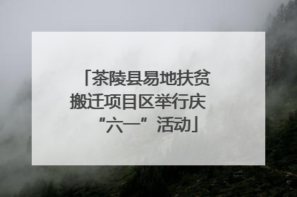 茶陵县易地扶贫搬迁项目区举行庆“六一”活动