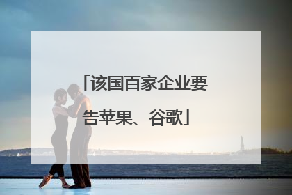 该国百家企业要告苹果、谷歌