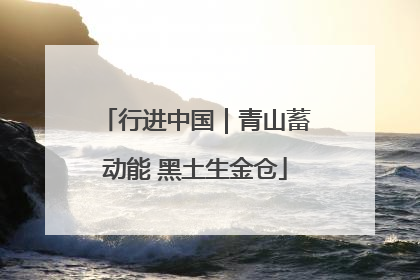行进中国｜青山蓄动能 黑土生金仓