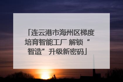 连云港市海州区梯度培育智能工厂 解锁“智造”升级新密码