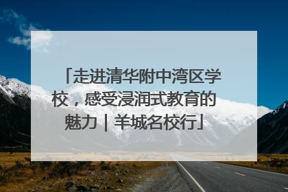 走进清华附中湾区学校，感受浸润式教育的魅力｜羊城名校行