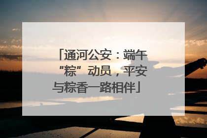 通河公安：端午“粽”动员，平安与粽香一路相伴