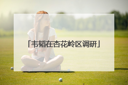韦韬在杏花岭区调研
