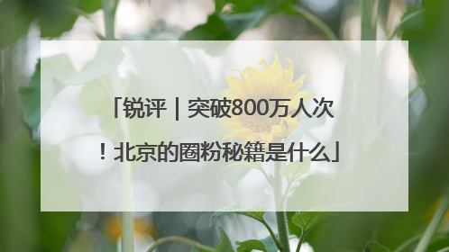 锐评｜突破800万人次！北京的圈粉秘籍是什么