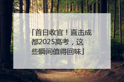 首日收官！直击成都2025高考，这些瞬间值得回味