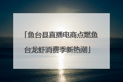 鱼台县直播电商点燃鱼台龙虾消费季新热潮