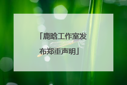 鹿晗工作室发布郑重声明