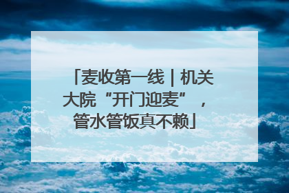 麦收第一线｜机关大院“开门迎麦”，管水管饭真不赖