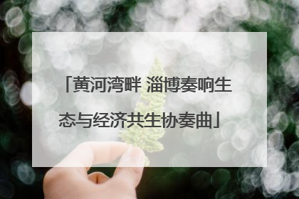 黄河湾畔 淄博奏响生态与经济共生协奏曲
