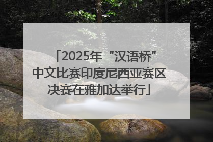 2025年“汉语桥”中文比赛印度尼西亚赛区决赛在雅加达举行