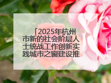 2025年杭州市新的社会阶层人士统战工作创新实践城市之窗建设推进会在拱墅召开